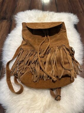 New suede backpack